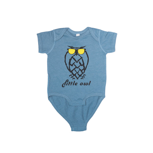 Little Owl Onesies - Sunnies - Baby - Vintage Indigo