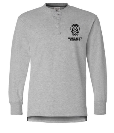Henley Longsleeve Shirt - Grey