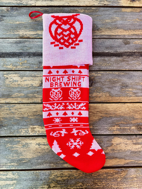 NSB Jacquard Knit Holiday Stocking