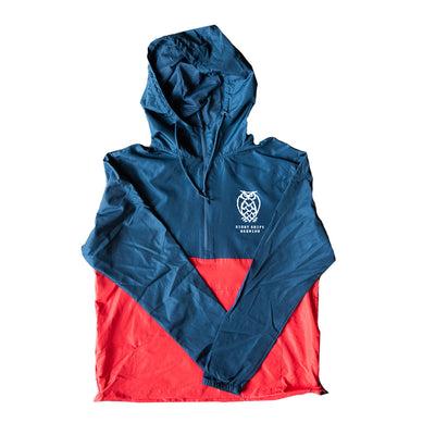 NSB Windbreaker Jacket - Navy/Red